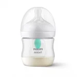 Шише за хранене Philips Avent - Natural Response с AirFree клапа, 125 ml, с биберон поток 2, 0м+