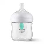 Шише за хранене Philips Avent - Natural Response с AirFree клапа, 125 ml, с биберон поток 2, 0м+