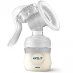 Комплект ръчна помпа за изцеждане Philips Avent - Natural Motion с контейнери VIA, шишета за хранене Natural и несесер