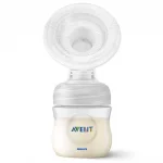 Комплект ръчна помпа за изцеждане Philips Avent - Natural Motion с контейнери VIA, шишета за хранене Natural и несесер