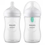 Комплект за новородено Philips Avent Natural Response с AirFree клапа - с 4 шишета за хранене, залъгалка и четка за почистване