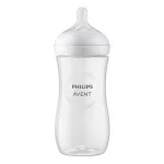 Шише за хранене Philips Avent - Natural Response, 330 ml, с биберон поток 4, 3м+