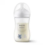 Шише за хранене Philips Avent - Natural Response, 260 ml, с биберон поток 3, 1м+, с декорация Коала