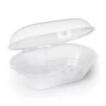 Залъгалки Philips Avent - Ultra Air, Бял и жълт цвят с кутия за стерилизиране, 0-6 m, 2 броя