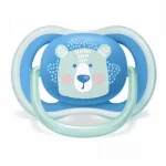 Залъгалки Philips Avent - Ultra Air, с декорация Лапи и мече с кутия за стерилизиране, 6-18 m, 2 броя