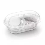 Залъгалки Philips Avent - Ultra Air, с декорация Лапи и мече с кутия за стерилизиране, 6-18 m, 2 броя