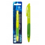 Автоматична химикалка Astra - С ергономична дръжка, Жълта