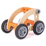 Дървен комплект Hape - Млад изобретател, Автомобил, 37 части