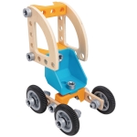 Дървен комплект Hape - Млад изобретател, Автомобил, 37 части