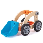 Дървен комплект Hape - Млад изобретател, Автомобил, 37 части