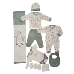 Комплект за изписване Aziz Bebe - Flamingo, 10 части
