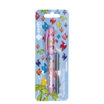 Писалка Astra - Zenith, Бъбълс, С 2 пълнителя, асортимент