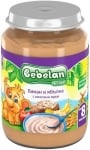 Безмлечна каша Bebelan Puree - Банан и ябълки с овесени ядки, 190 g