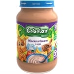 Млечна каша Bebelan Puree - Ябълки и банани с елда, 190 g