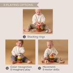 Бебешка играчка Taf Toys - Кула с рингове, Панда