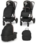 Бебешка количка 2 в 1 Lorelli - Aria, Black