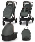 Бебешка количка 2 в 1 Lorelli - Aria, Black