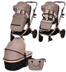 Бебешка количка 2 в 1 Lorelli - Glory, Black Diamond