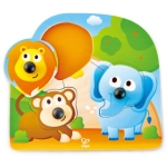 Бебешки дървен пъзел Hape - Джунгла, 4 части
