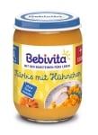 Био пюре Bebevita - Тиква, пилешко месо и ябълка, 190 g