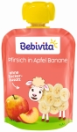 Плодова закуска Bebivita - Ябълка, банан и праскова, 90 g