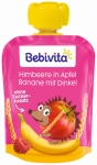 Плодова закуска Bebivita - Ябълка, банан и малина със спелта, 90 g