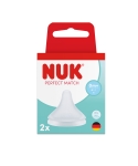 Силиконови биберони NUK - Perfect Match, Размер S, 0 m+, 2 броя