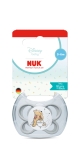 Силиконова залъгалка NUK - Perfect Match Air, Сива, Мечо Пух, 0-6 m
