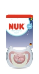 Силиконова залъгалка NUK - First Choice Night, Зайче, 0-6 m
