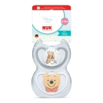 Силиконови залъгалки NUK - Perfect Match Air, Мечо Пух, 6-18 m, 2 броя