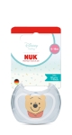 Силиконова залъгалка NUK - Perfect Match Air, Мечо Пух, Бяла, 6-18 m