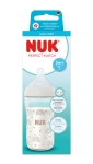 Стъклено шише със силиконов биберон NUK - Perfect Match, размер M, 230 ml