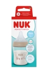 Шише със силиконов биберон NUK - Perfect Match, 150 ml, размер S, Маймуна