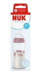Шише със силиконов биберон Nuk - First Choice, Temperature control, 300 ml, размер М, Коала