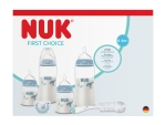 Комплект шишета NUK - First Choice, Perfect Start, Temperature Control, 8 части, За момче