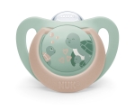 Силиконови залъгалки NUK - First Choice, с декорация Костенурка & Кит, 6-18 m, 2 броя