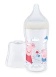 Бебешко шише Nuk - Perfect Match, 260 ml, 3+ месeца, Peppa Pig