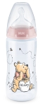 Шише със силиконов биберон NUK First Choice - Disney, 0-6 месеца, 300 ml, Розово