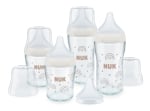 Комплект стъклени шишета Nuk - Perfect Match, 5 части, Дъга