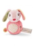 Играчка за хващане с дрънкалка Nici - Заекът Хопсали, 12 cm