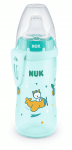 Чаша със силиконов накрайник NUK - Active Cup, 300 ml, 12+ месеца, Синя