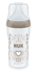 Шише със силиконов биберон NUK - Perfect Match, 260 ml, размер M, Сърце