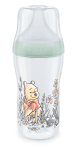 Шише със силиконов биберон NUK - Perfect Match, 260 ml, размер M, Мечо Пух