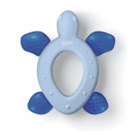 Охлаждаща чесалка за зъби NUK - Костенурка, 3 m+, Синя