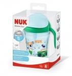 Неразливаща чаша със сламка NUK - Motion Cup, 230 ml, зелена