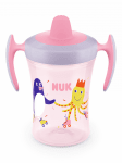 Неразливаща се чаша с мек накрайник NUK - Evolution, Trainer Cup, 6+ месеца, 230 ml, Розова