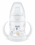 Чаша със силиконов накрайник за сок NUK - First Choice, TC, 150 ml, Бяла