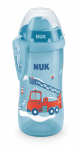 Чаша със сламка Nuk - Flexi Cup, 12м+, 300 ml, синя