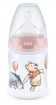 Шише със силиконов биберон NUK - First Choice, Disney, TC, 150 ml, 0-6 месеца, Розово