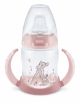 Чаша NUK - First Choice, Temperature Control, с накрайник за сок, 150 ml, Bambi